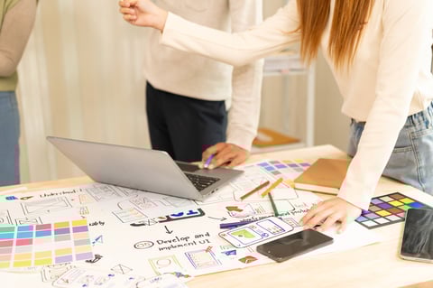 Modern business website design